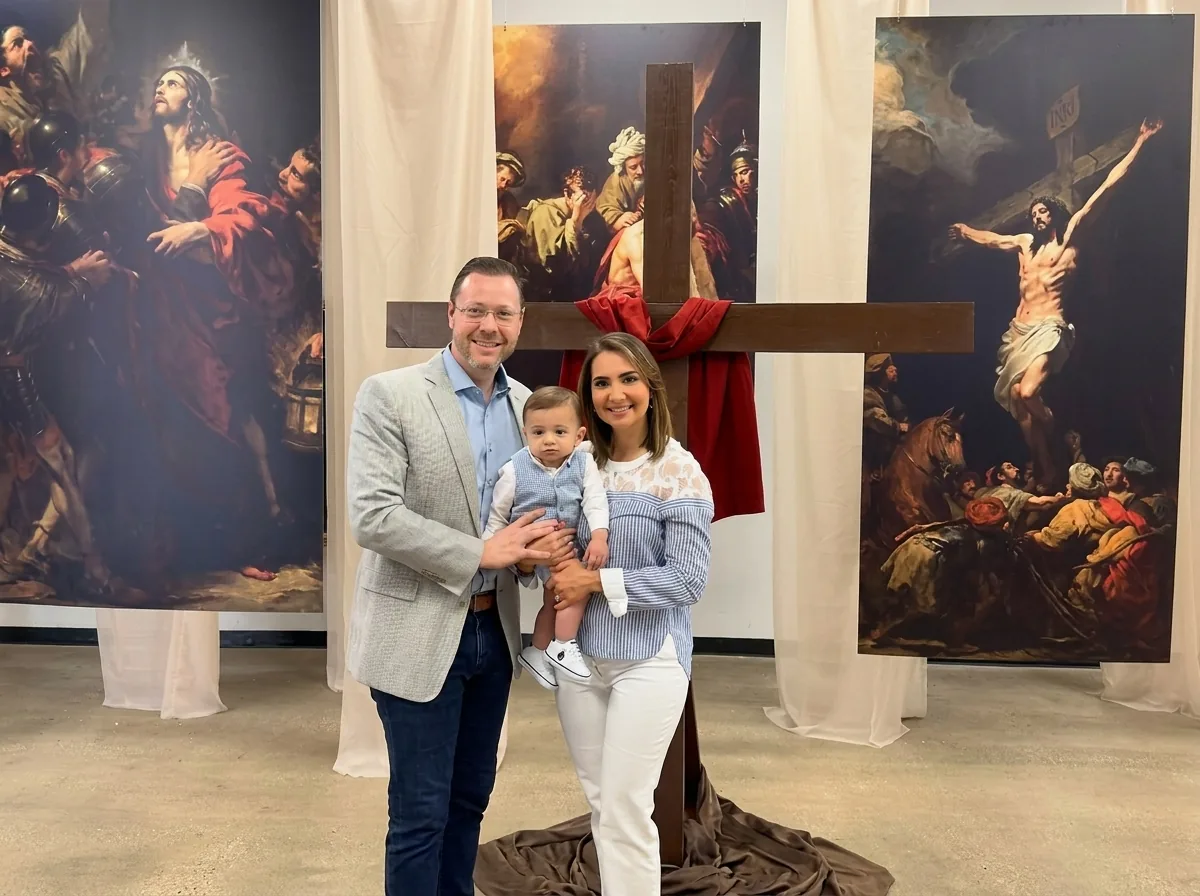 Bruno Portigliatti with his wife Stephanie